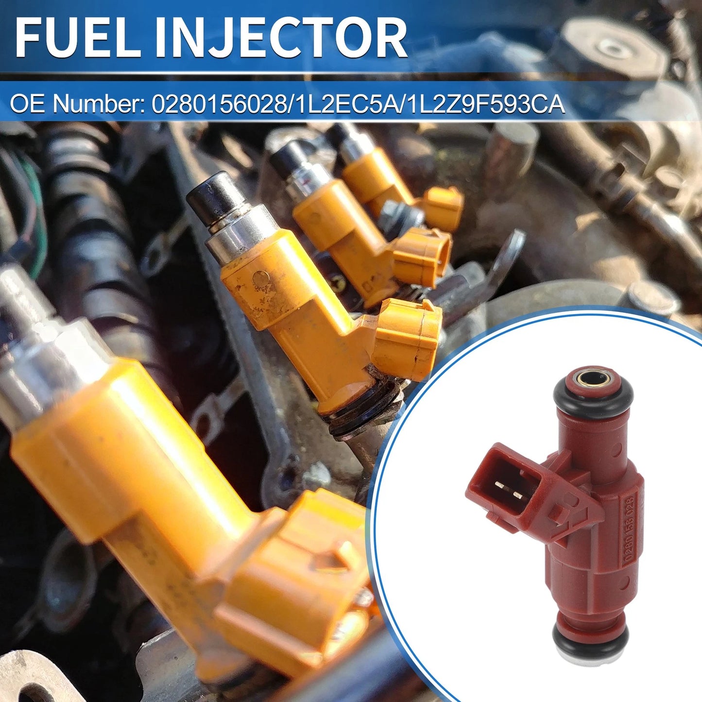 Fuel Injector 1 Pc for Ford Explorer 4.0L (2002-2005)