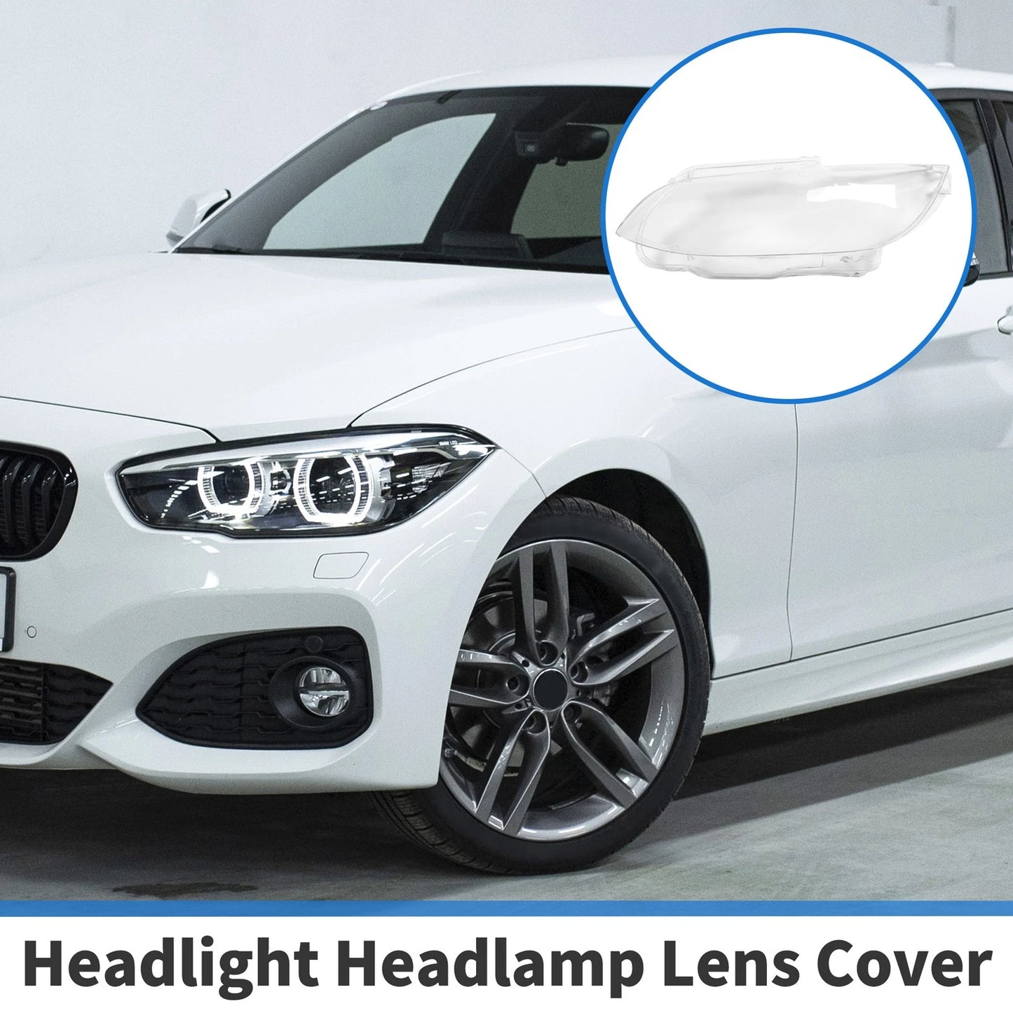 Car Front Left Headlight Lens Cover for BMW M3 E92 (2007-2013)