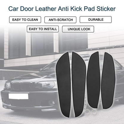 Kick Pad Sticker Leather for BMW 3 Series (2013-2019) Black 1 Set