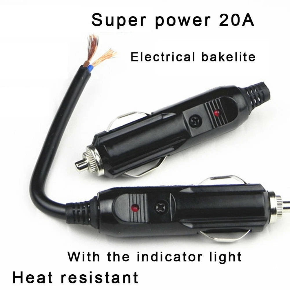 12V Compressor / Power-Plug-Connector Fused for Car/Van Vehicle Motor LED