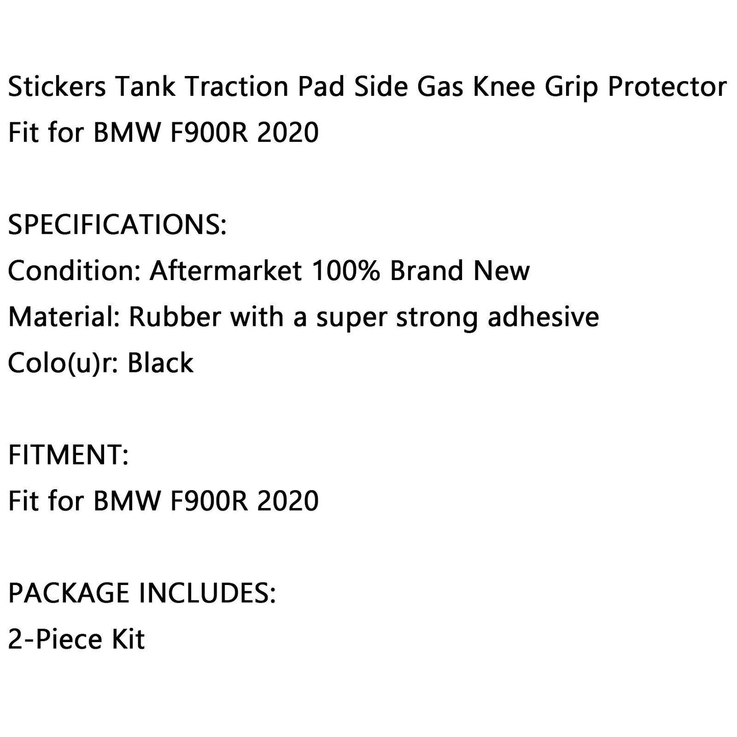 2 x Knee Pads Tank Stickers for BMW F900R (2020)