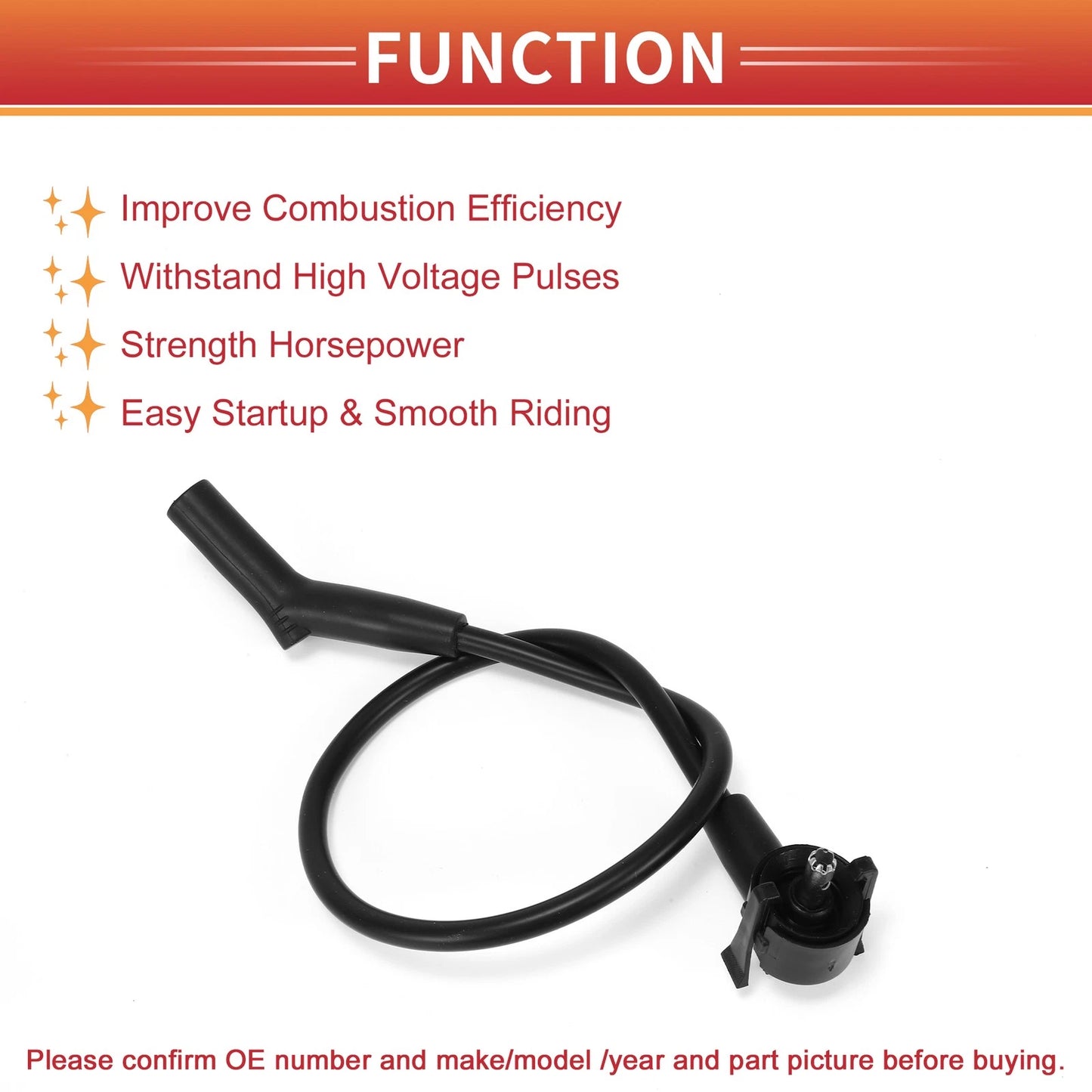 6 x Spark Plug Wire Ignition Coil Cables for Ford Windstar (1999-2000)