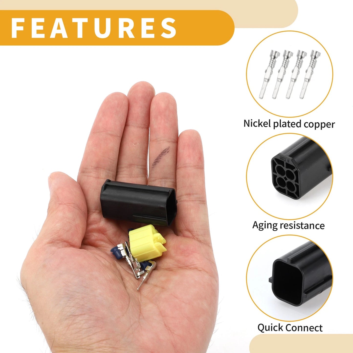 4 Pin O2 Oxygen Sensor Connector Plug for Mazda