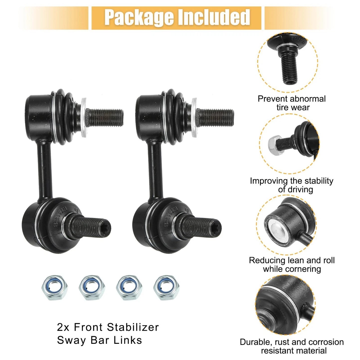 Front Sway Bar Links for Toyota Tacoma (2001-2004)