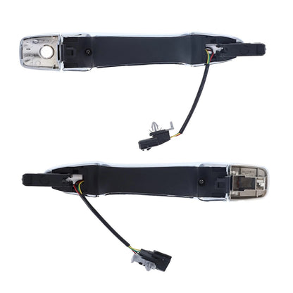Door Handle Outer Keyless Chrome FRONT L+R 2 x for Nissan Qashqai (2014–2021)