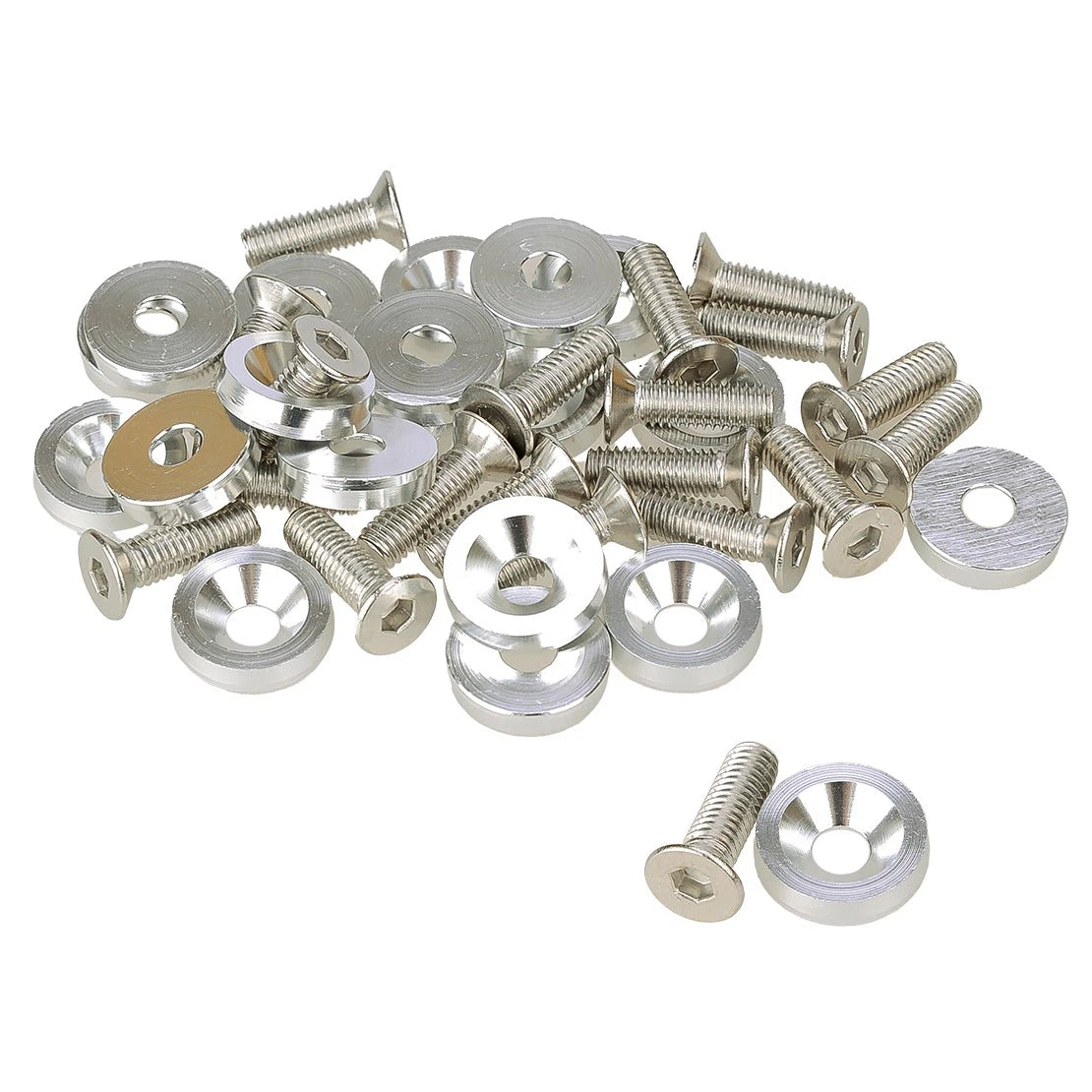 20 x Billet Fender Bumper M6 Washer Bolts for Engine Bay Dress Up