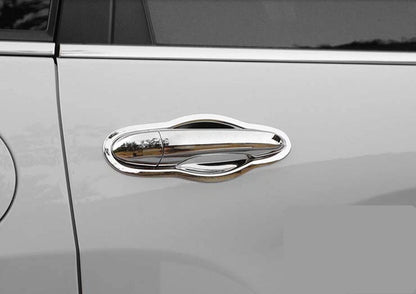 ABS Chrome Door Handle Bowl Cup Cover Trim for JEEP Compass 2017-2021 12 x pcs