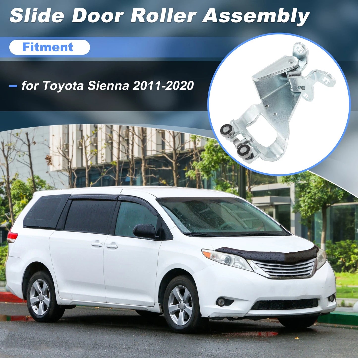 Sliding Door Roller Middle Center Bracket for Toyota Sienna (2011–2020)