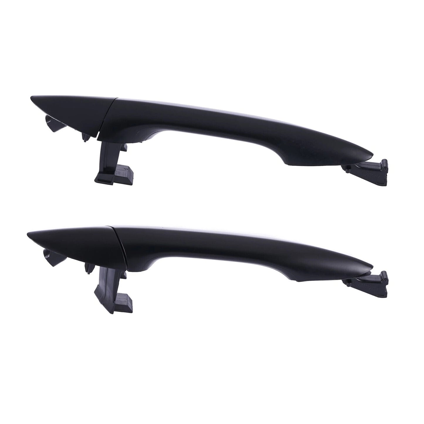 Outer Door Handle Set of 4 for Hyundai Elantra MD (2011-2020) Black Front Rear