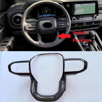 Carbon Fiber ABS Steering Wheel Cover Trim for Chevrolet Colorado (2023-2025)