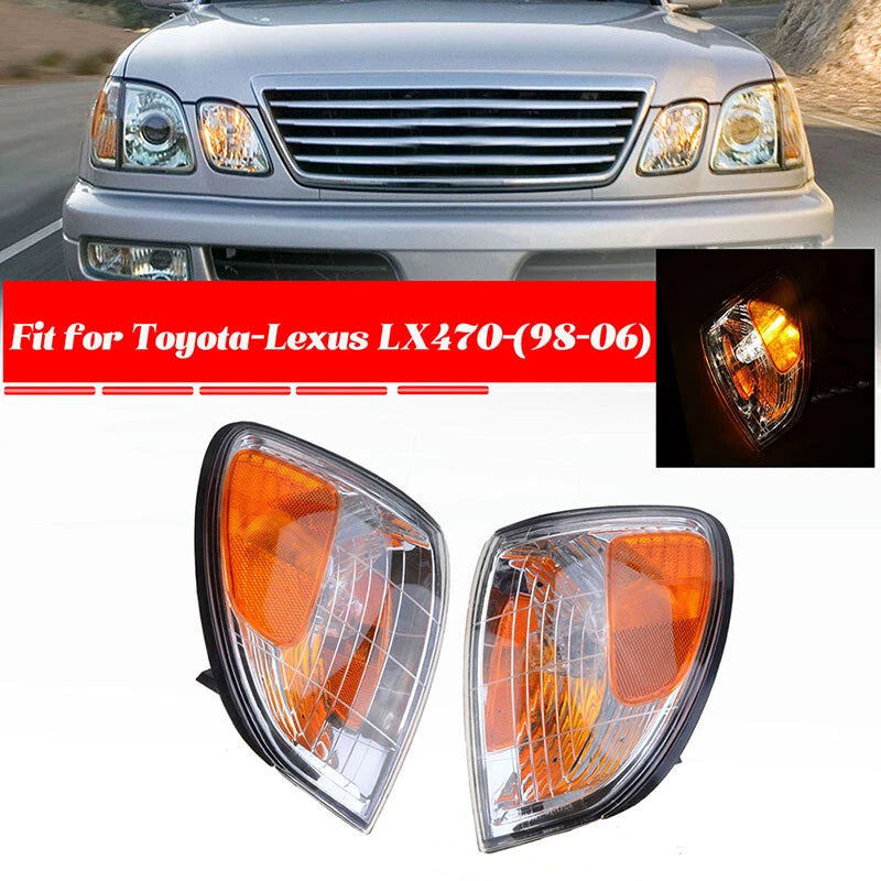 Front Bumper Turn Signal Light for Lexus LX470 (1998-2007) with Bulb