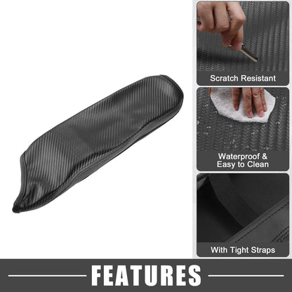 Center Console Cover for Toyota CHR 2020-2022 Carbon Fiber Black