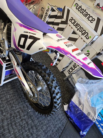 Custom Graphics Decal Kit for Yamaha YZ 125 (2022-2025) Slap Style Stickers