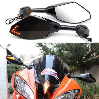 LED Turn Signal Mirrors for Yamaha YZF600R FZ6R R6 R1 (1996-2023)