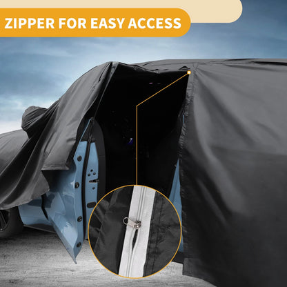 Waterproof All Weather Car Cover for Hyundai Ioniq 5 Black 190T-PU (2021-2023)