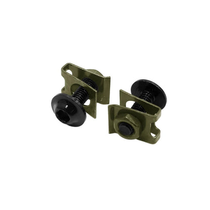 10x Metal U-Type M6 Fairing Fasteners Clips Black Bolts Screws for Make Model