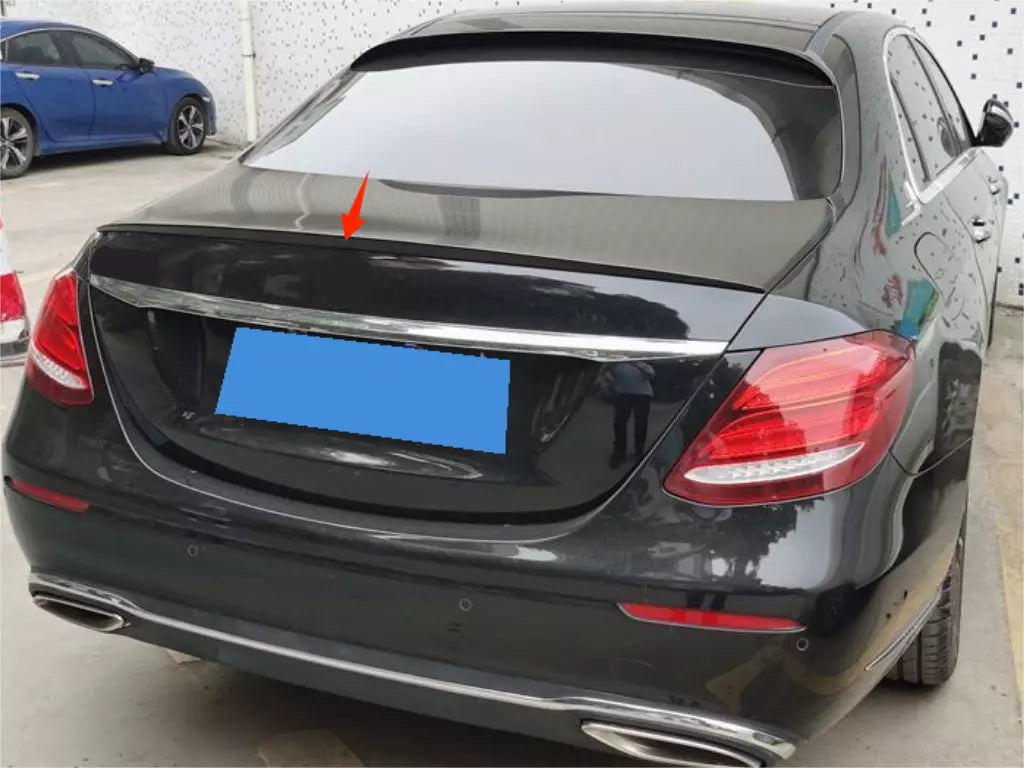 Boot Rear Spoiler Glossy Black for Mercedes Benz E-Class W213 (2016-2022)