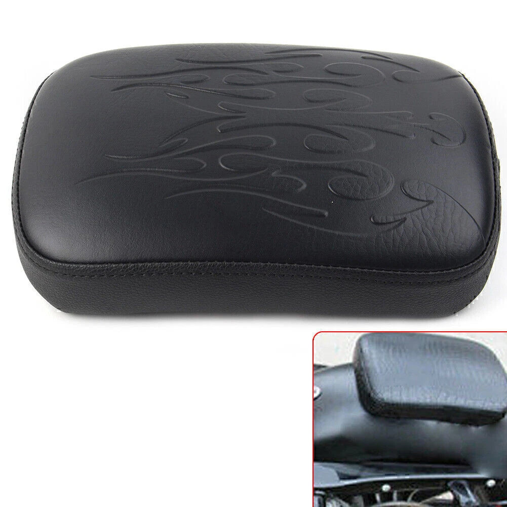 Rear Pillion Pad Seat for Harley Bobber Sportster (Fits 8 Suction Cups)