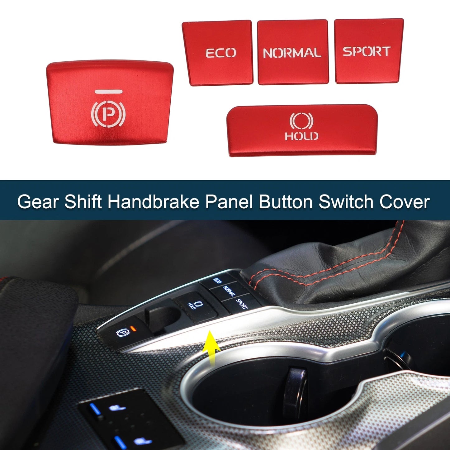 Gear Shift Handbrake Panel Button Switch Cover for Toyota Camry (2018-2022)