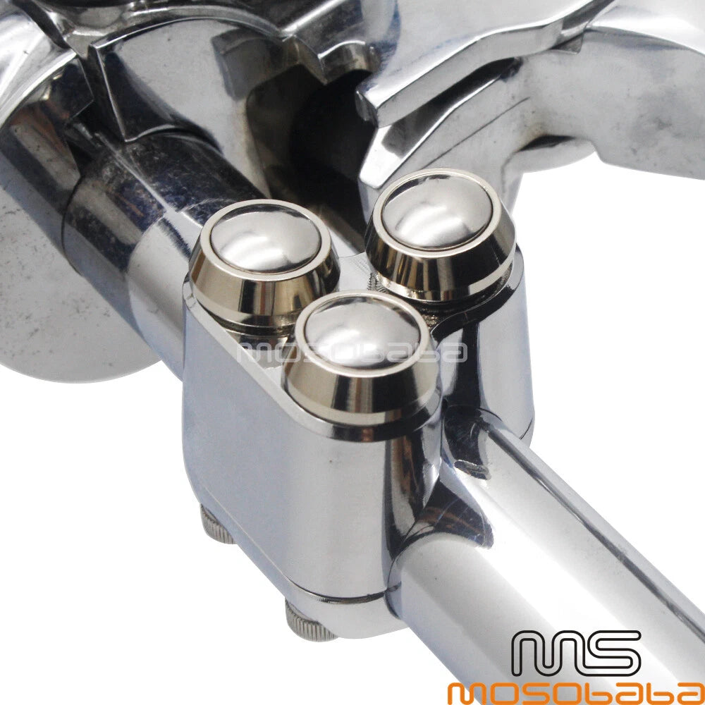 Chrome 1'' 25mm Handlebar Horn Turn Signal Control Switch for Harley