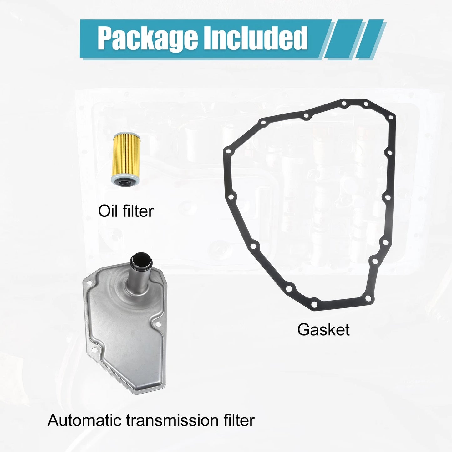 Transmission Oil Filters & Pan Gasket Set for Nissan Sentra (2013-2018)