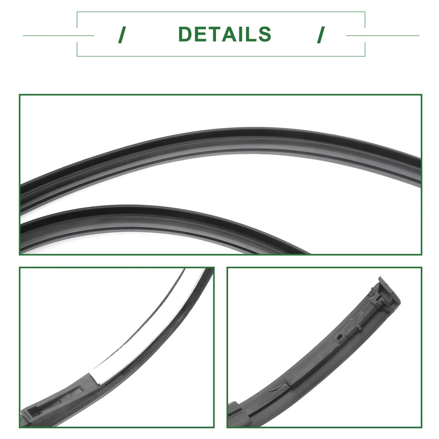 Left Side Roof Sealing Strip Sunroof Trim for Toyota Hilux (2016-2020)