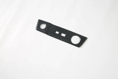 Carbon Fiber Console Cigarette Lighter Panel Cover for Nissan Rogue (2021-2023)