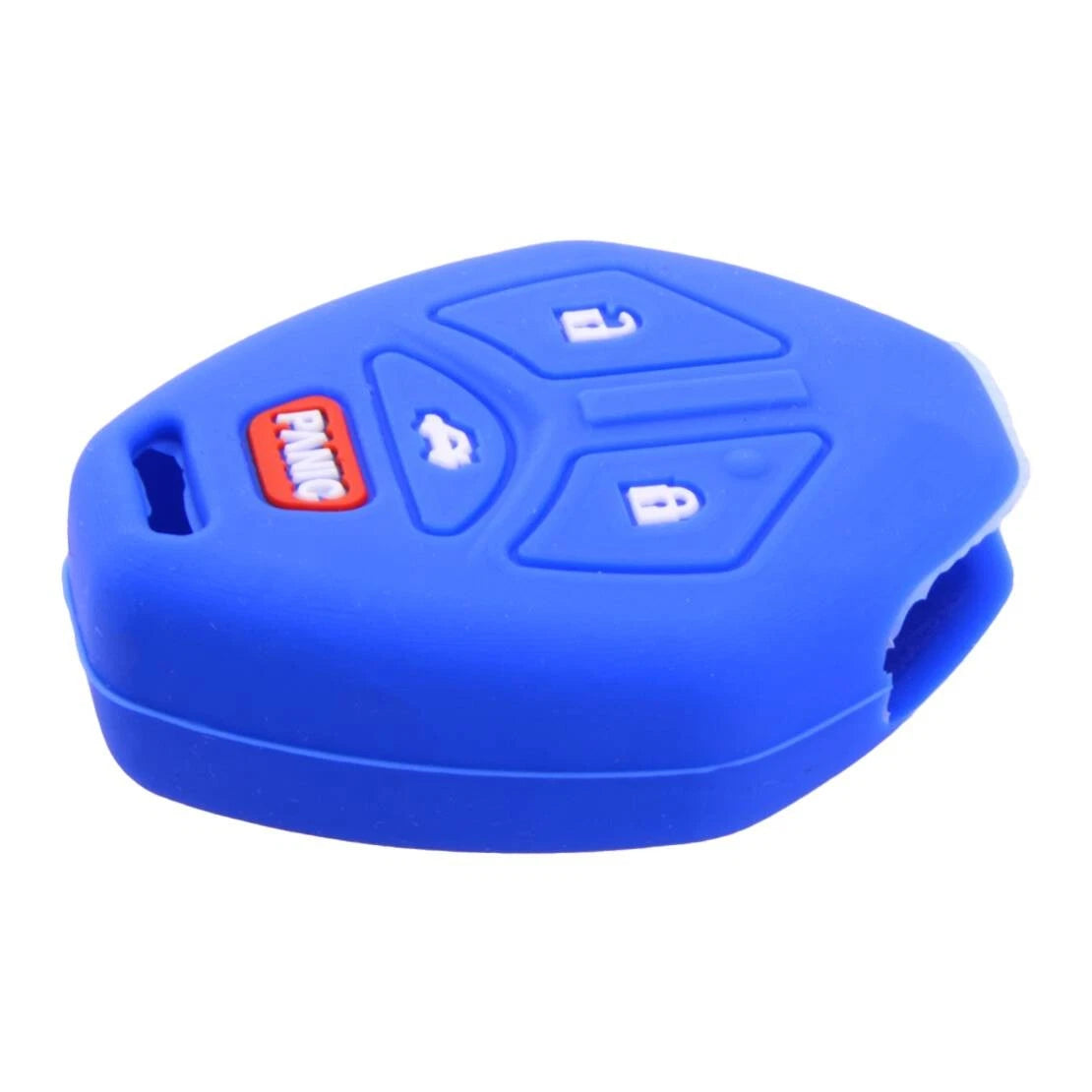 Red & Blue 4 x Button Silicone Key Shell Cover for Mitsubishi Galant (2004-2012)