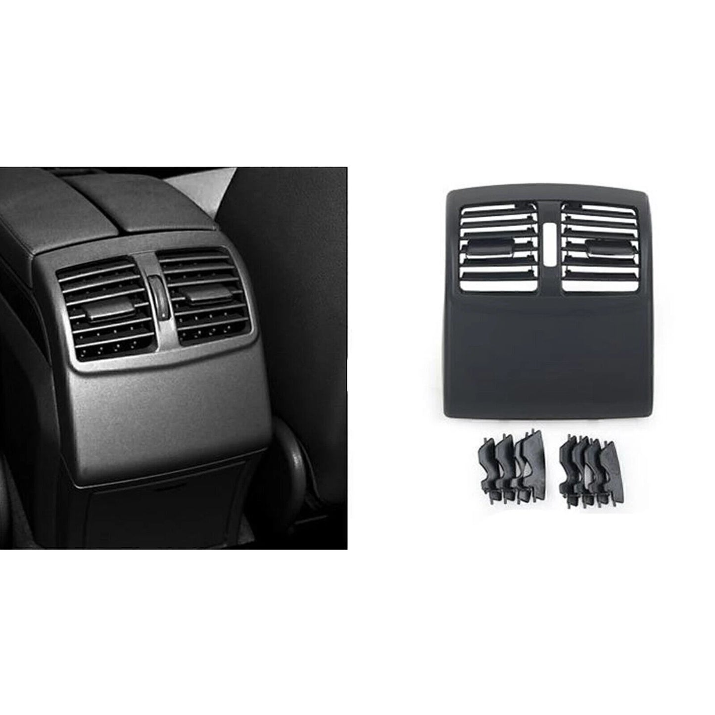 Rear Air Outlet Frame Cover for Benz W212 E Class (2009-2011) Black