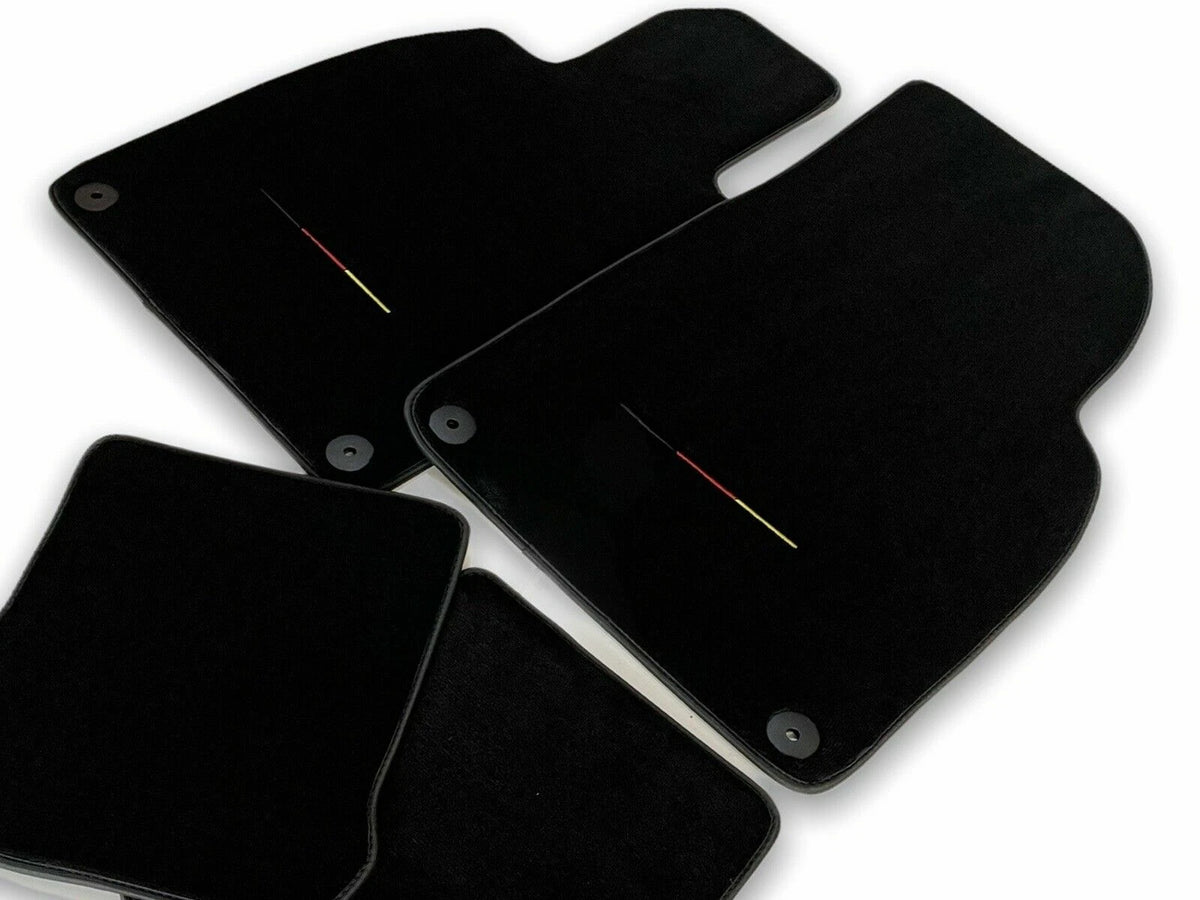 Floor Mats for Porsche Cayman 987 LHD Carpet Germany Flag (2006-2012)