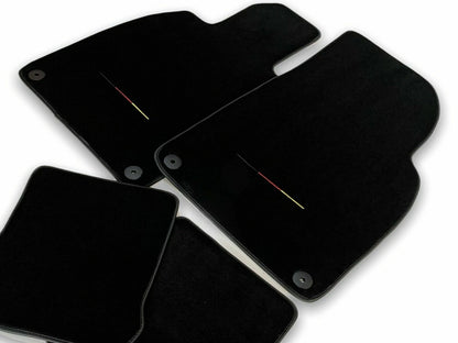 Floor Mats for Porsche Cayman 987 LHD Carpet Germany Flag (2006-2012)