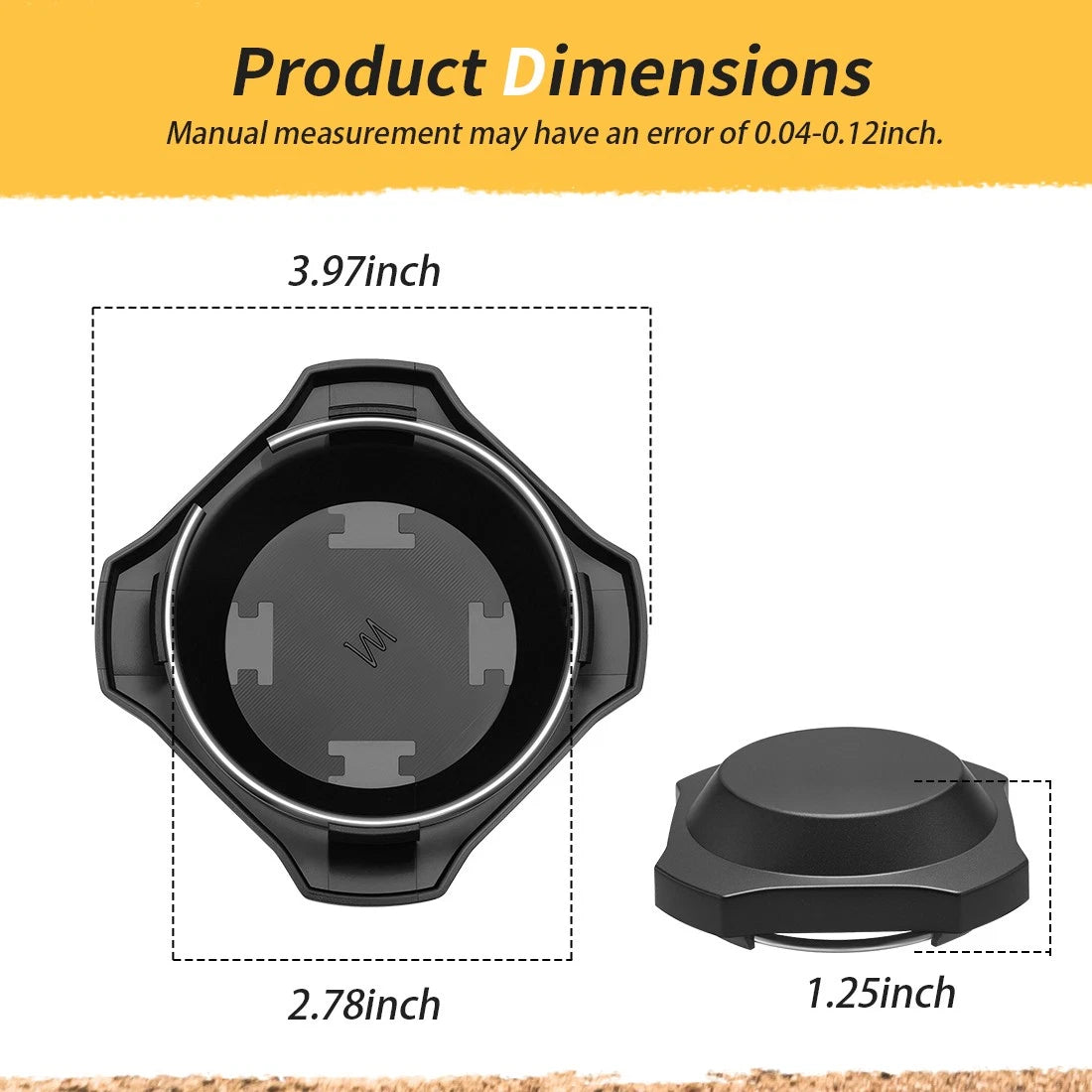 2 x Center Hub Rim Caps for Polaris RZR XP 1000 /RZR XP 4 1000 (2024–2025)