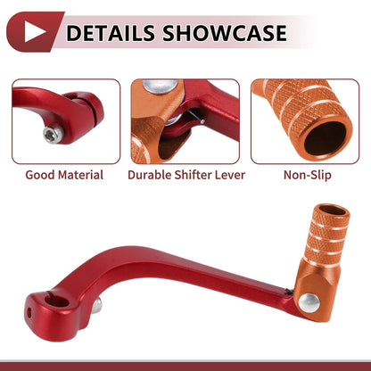 Folding Shifter Lever for Honda CRF110F 2013-2018 Red Orange
