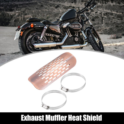 Exhaust Heat Shield / 1 Set / Shield Cover Heel Guard Copper Tone for MC