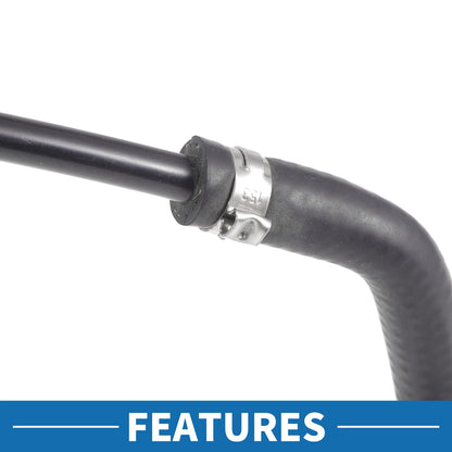 Radiator Hose for BMW 750i 4.8L (2006-2008) Rubber Black 1 x Piece