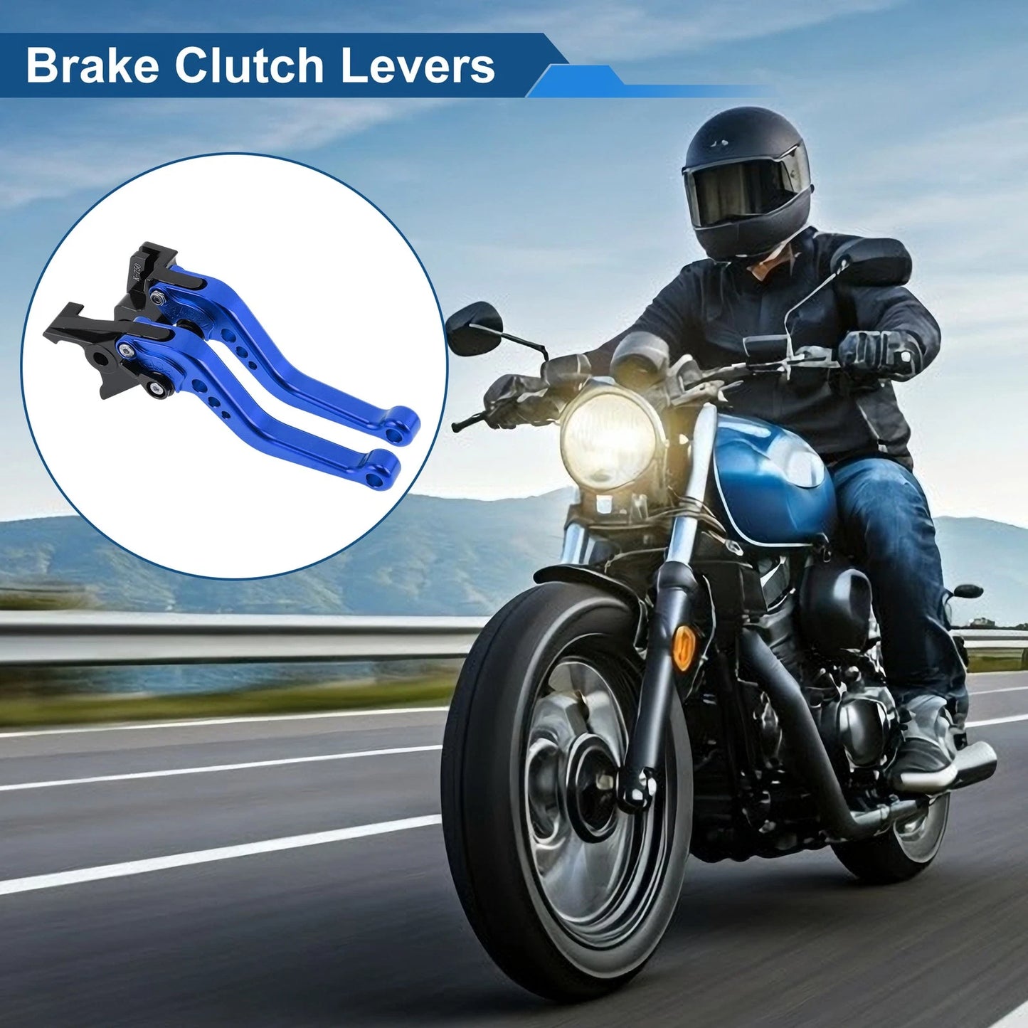 2 x Brake Clutch Levers for Kawasaki Ninja 650R/ER-6F/EX650 (2017–2022)