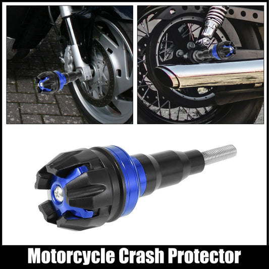 Universal Motorcycle Slider Falling Crash Protector Pad Blue for Bikes