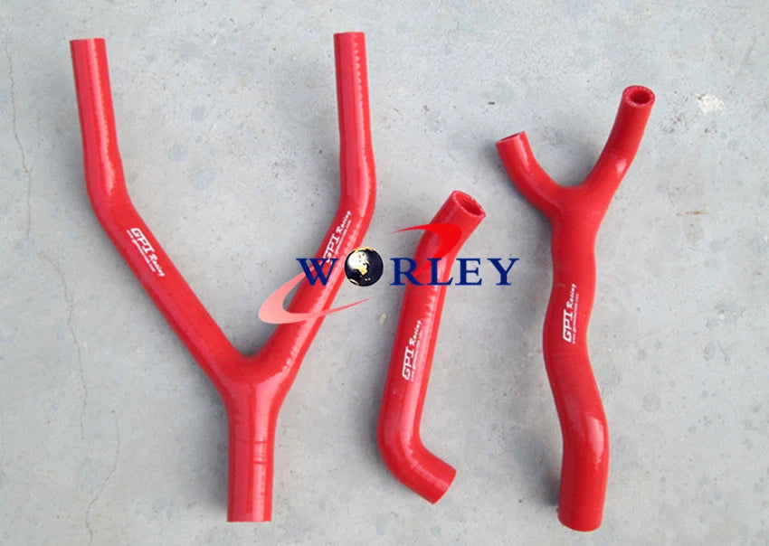 Silicone Radiator Hose for Yamaha YZ125 1983-1985 ( Red)