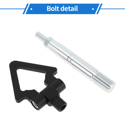Tow Hooks for Toyota Avanza Front/Rear Triangle, Folding Screw-on, Black