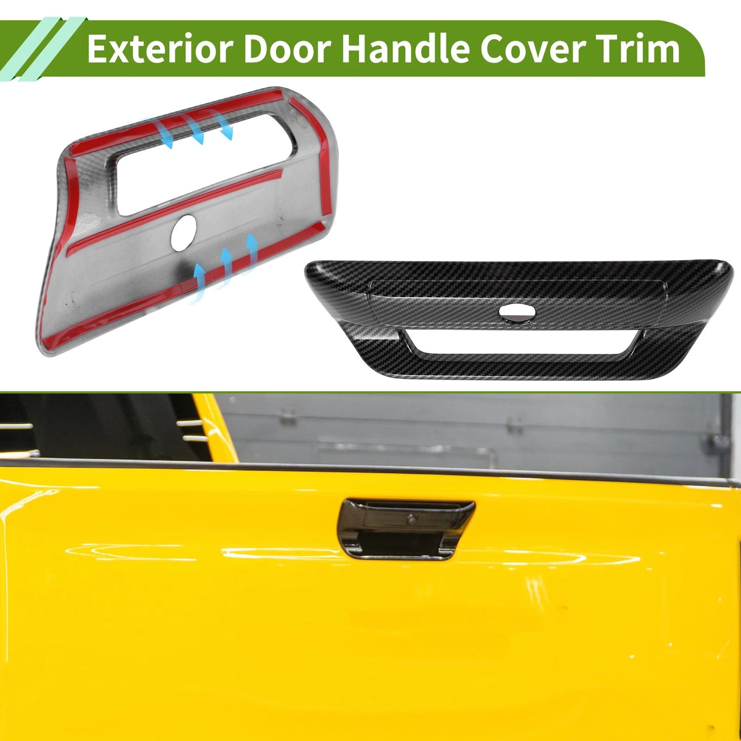 Door Handle Cover Trim Tailgate for Dodge Ram ABS (2019-2025)