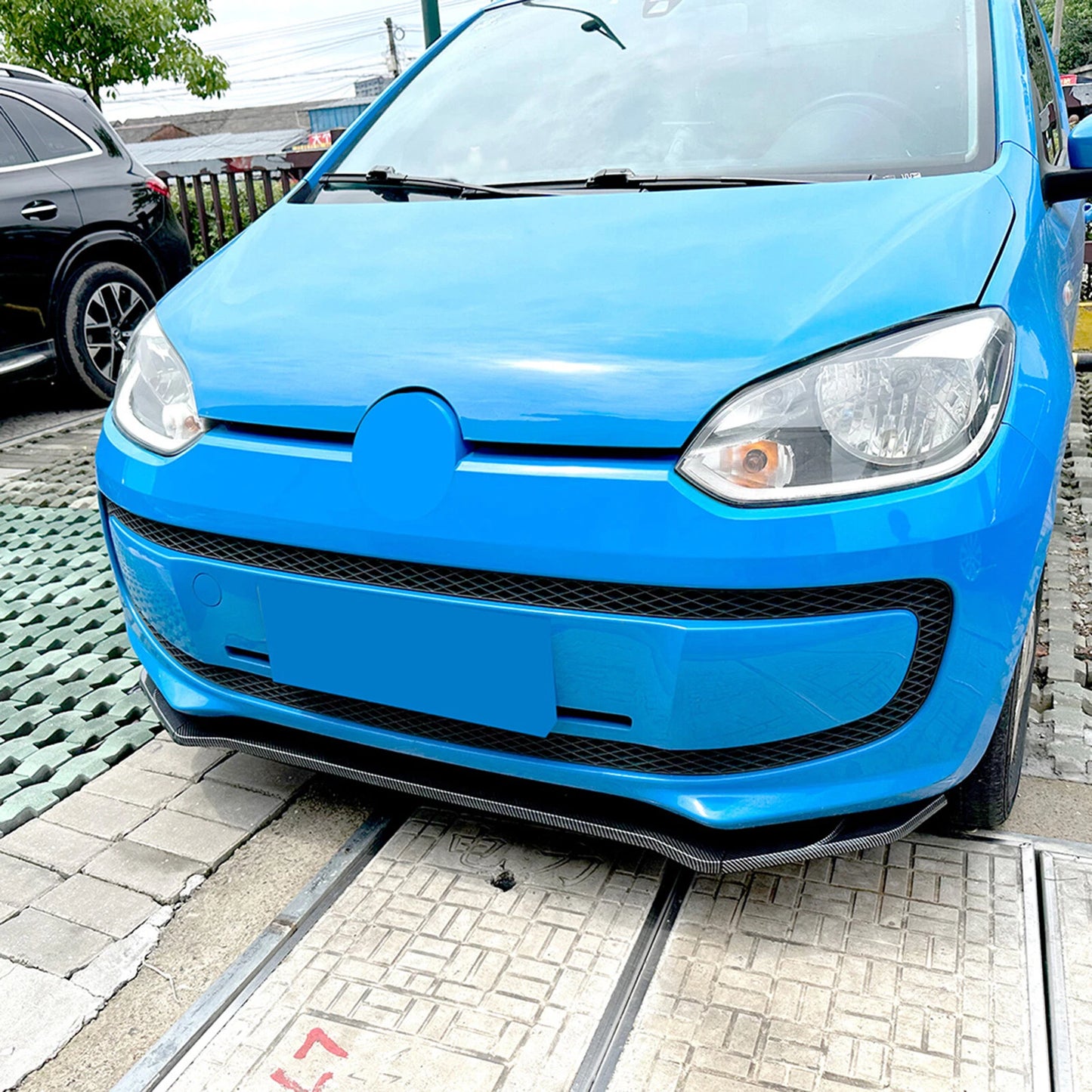 Bumper Spoiler Lip Splitter for VW UP (2011-2015) 3 x Carbon Style