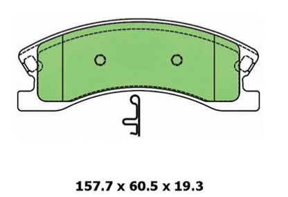 Front Brake Pad Shim Caliper Hardware for Jeep Grand Cherokee WJ WG