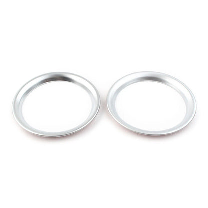 2 x Chrome ABS Front Console Cup Holder Trims for Toyota Sienta (2016-2018)