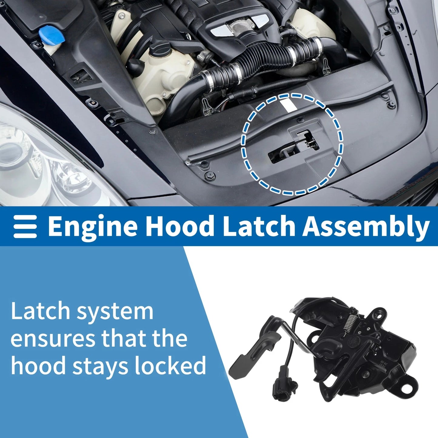 Hood Latch Assembly for Toyota Tacoma 2.7L 3.5L (2016-2023)