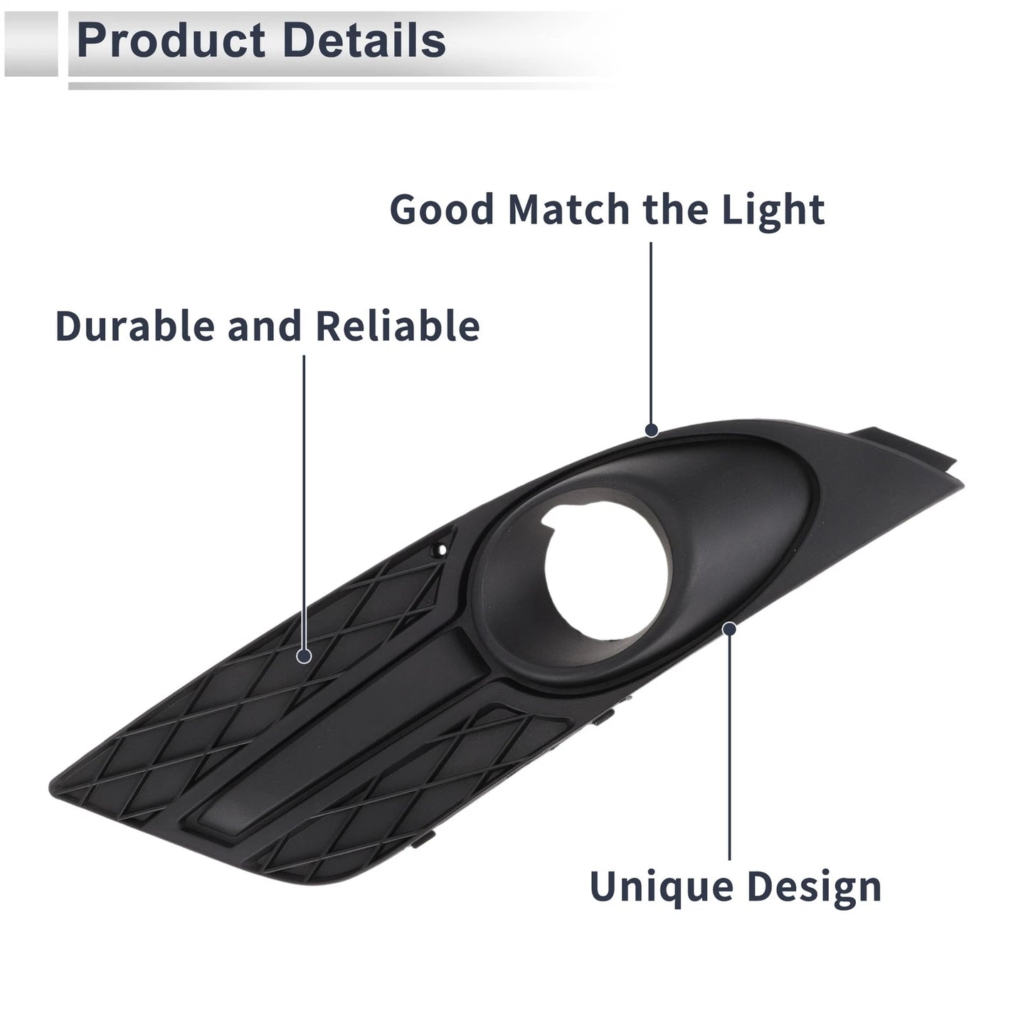 Front Left Fog Light Grill for Ford Focus (2007-2008) 1 x Piece