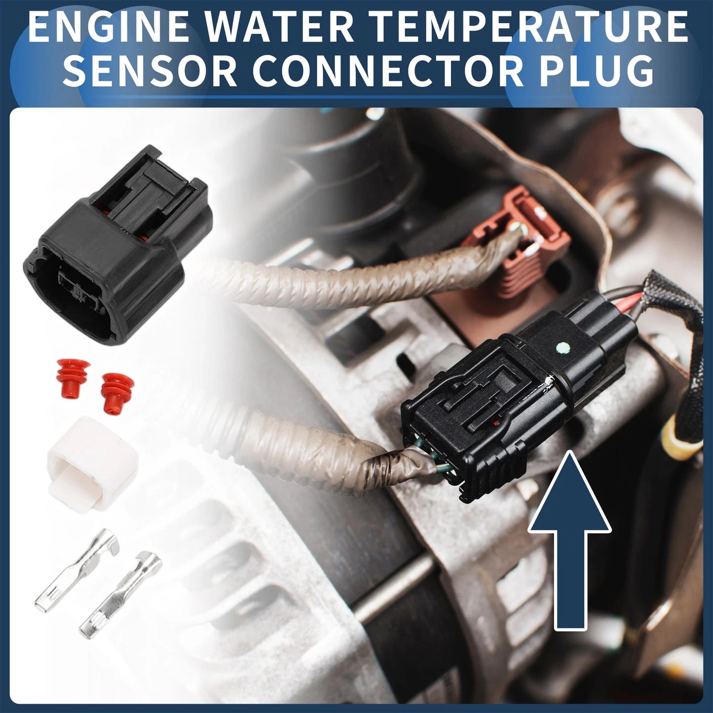 Pin Engine Water Temperature Sensor Connector for Nissan
