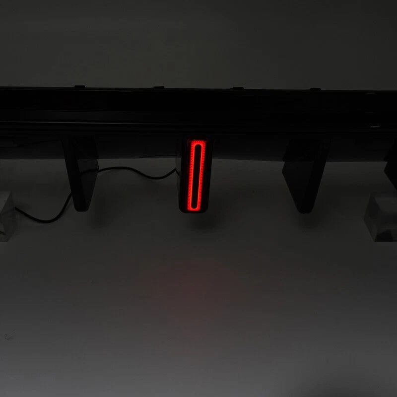 Gloss Black Rear Diffuser Bumper Lip with LED Light for BMW G01 LCI (2017-2021)