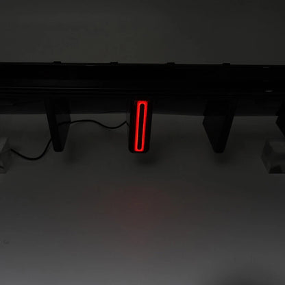 Gloss Black Rear Diffuser Bumper Lip with LED Light for BMW G01 LCI (2017-2021)