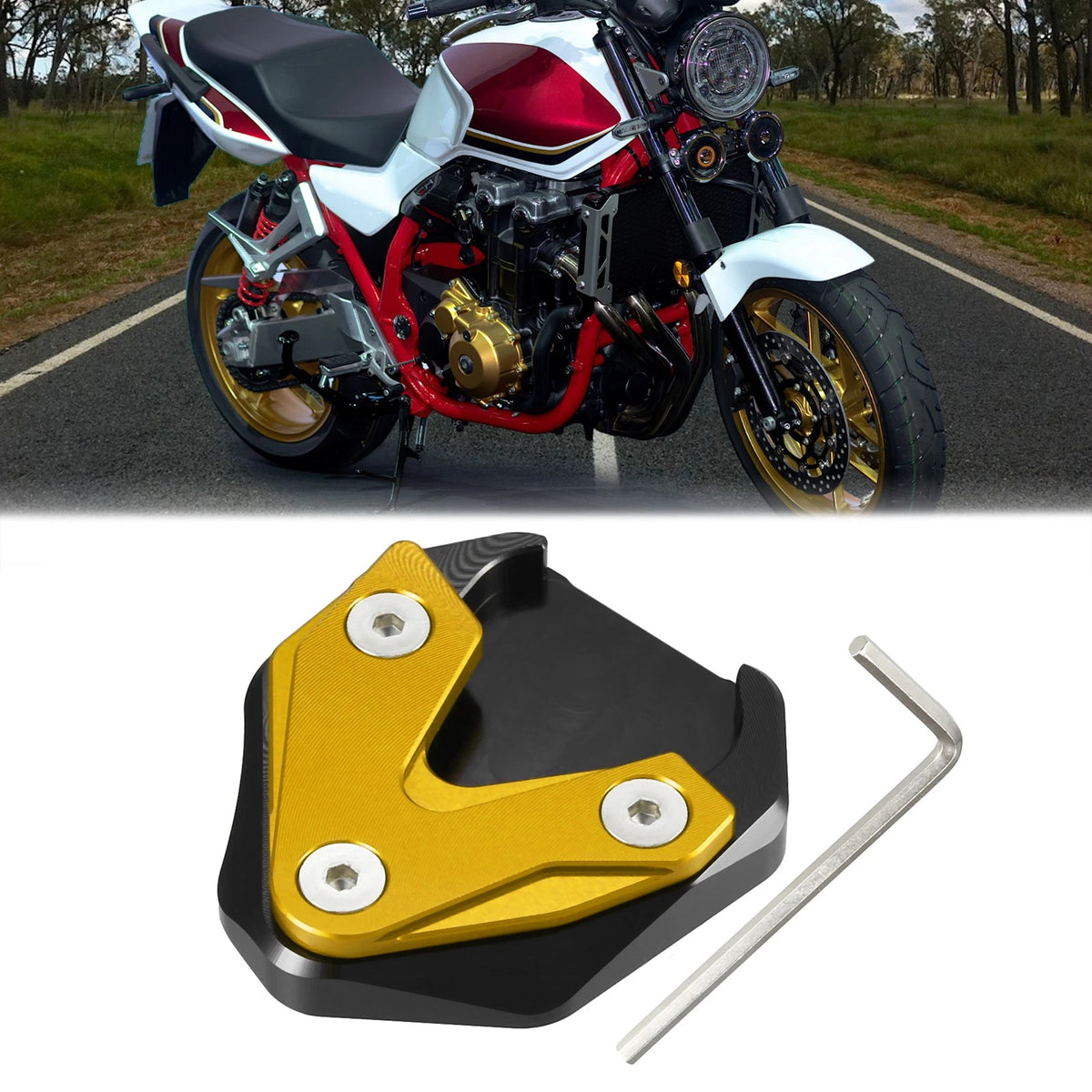 Motorcycle Kickstand Extension Pad for HONDA CB1300 (2020-2023)