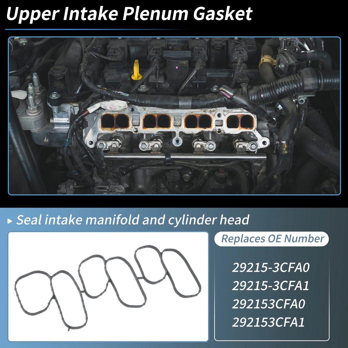 Upper Intake Plenum Gasket for Hyundai Santa Fe (2013-2018)